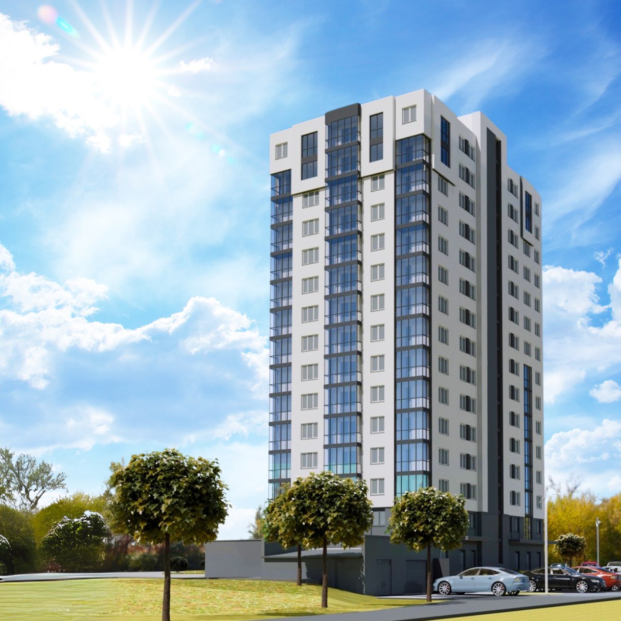 Квартиры площадью: 41 м² - 112 м²