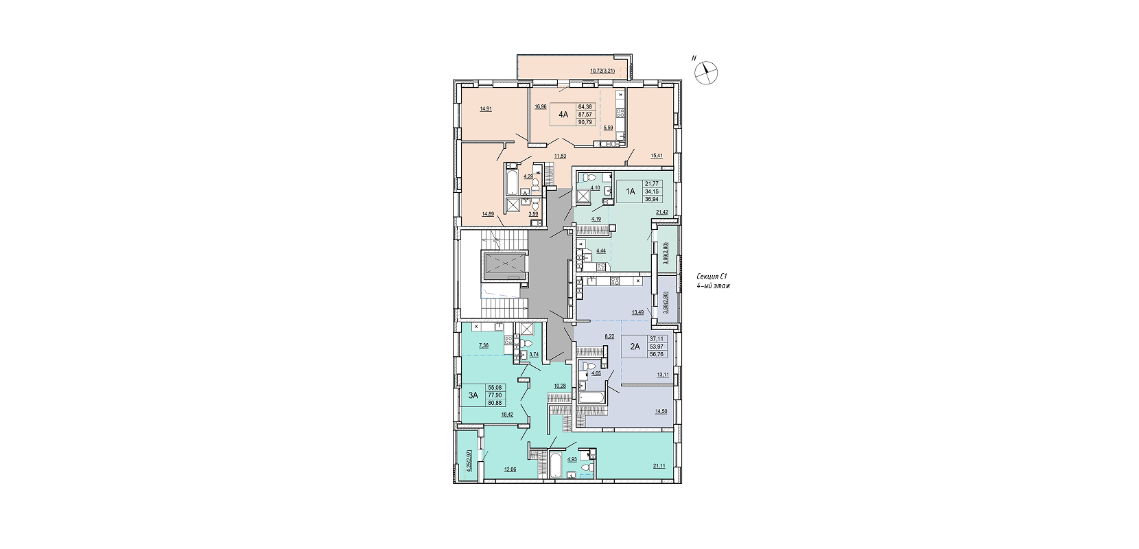 Нововиленская ул. д. 12.1 по ГП, ЖК "Левада"
