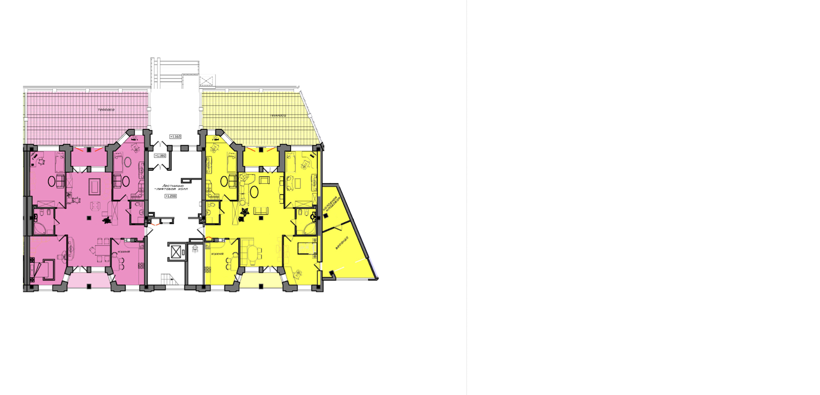 Квартиры площадью: 150 м² - 193 м²