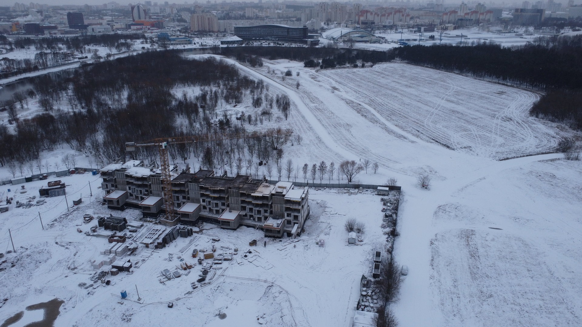 Ход строительства Нововиленская ул. д. 12.2 по ГП, ЖК "Левада"