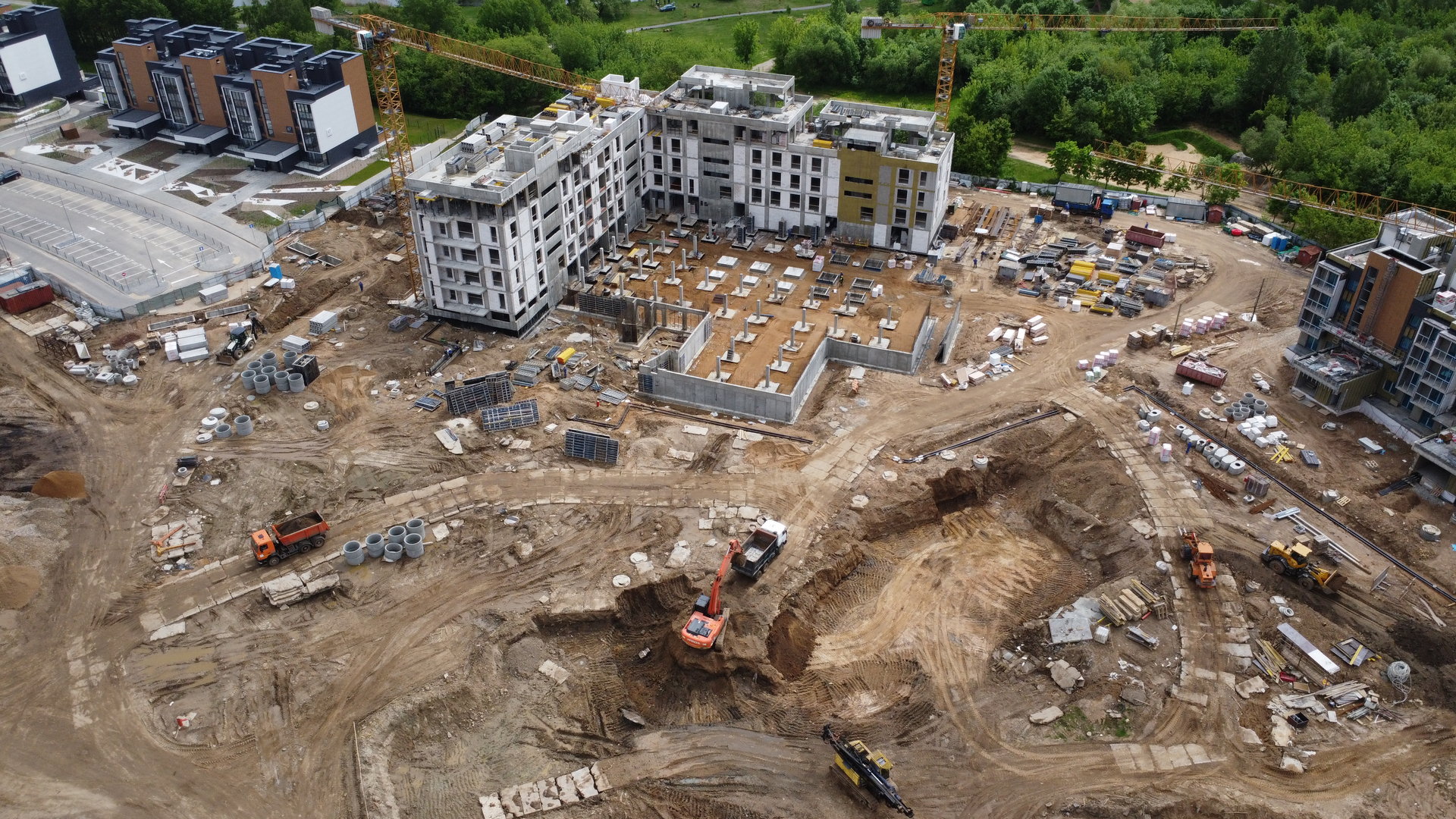 Ход строительства Нововиленская ул. д. 12.1 по ГП, ЖК "Левада"