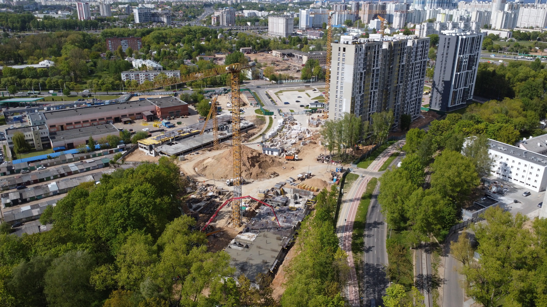 Ход строительства ул. Кузьмы Минина, д. 5 по ГП ЖК "Дубравинский" застройщик ООО "БелБизнесРесурс"